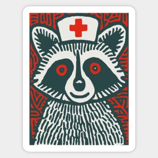 Raccoon Nurse | The Midnight Medic Sticker